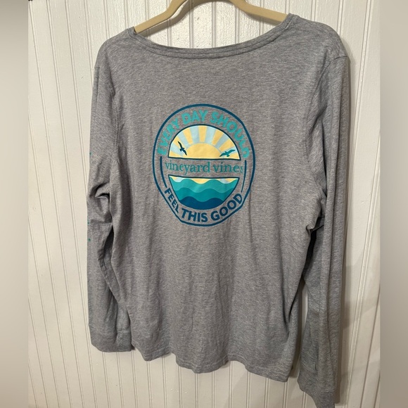 Vineyard Vines Everyday Should Feel this Good Long sleeve XL tee - Picture 6 of 6